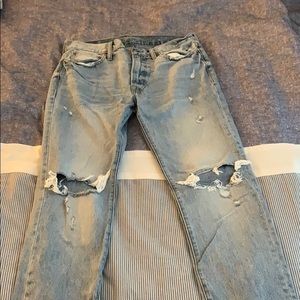 American Eagle ripped jeans
